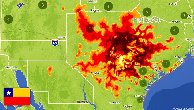 Mapa de incendios forestales de Texas 2025 y esfuerzos de auxilio