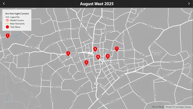 Mapa de la ASD en eventos de agosto 2025