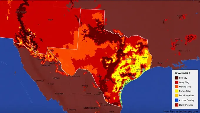 Mapas de incendios forestales de Texas 2025 y actualizaciones