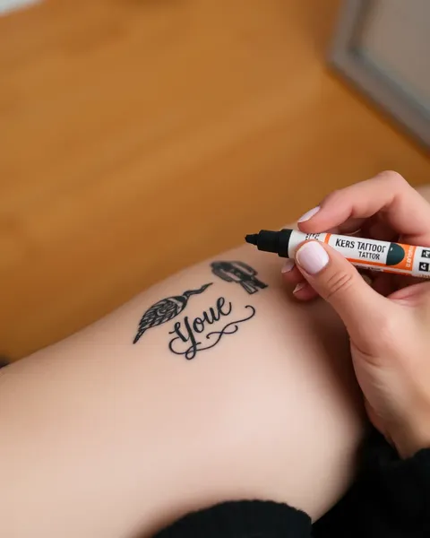 Marcador de tatuaje: Herramienta de diseño de tinta personalizable