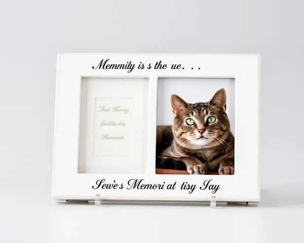 Marco de foto conmemorativo para gatos para decorar el hogar