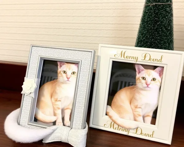 Marco de fotos con opciones personalizables para recordar a gatos