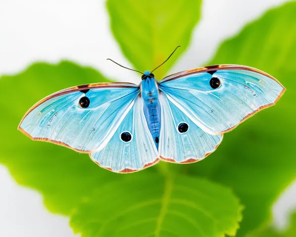 Mariposa Luna Azul Transparente en Imagen de PNG