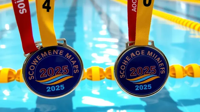 Medallas de Natación 2025 Otorgadas a los Atletas de Primera Categoría