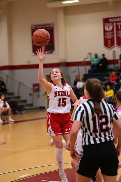 Mejora del Equipo de Baloncesto de las Niñas Neenah en Exhibición