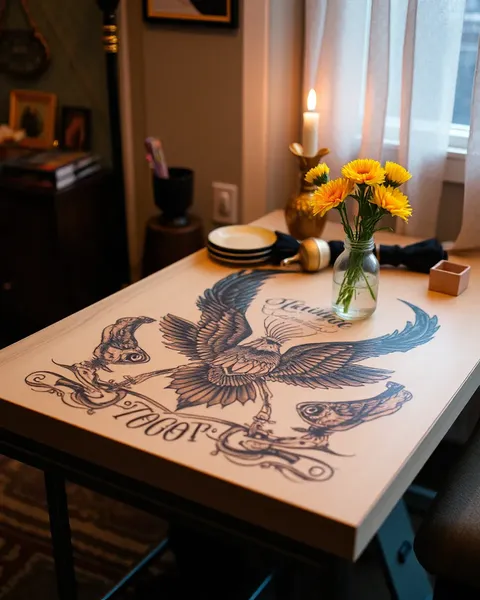 Mesa de tatuaje: Inspiración de mesa de tatuaje