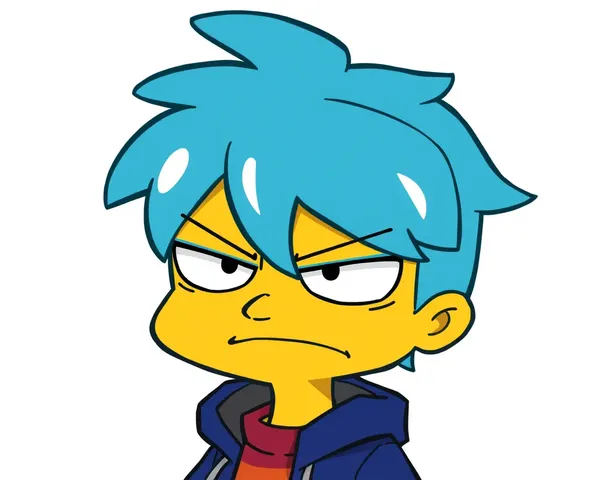 Milhouse's Frown in PNG Image Format Retrieved - La ceja de Milhouse en formato de imagen PNG recuperada