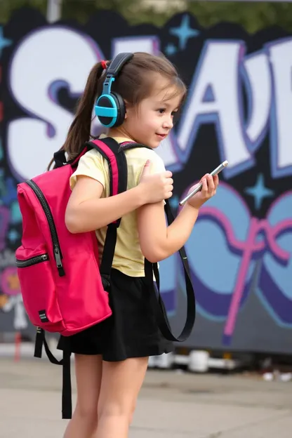 Mochila de Senderismo para Niñas con Accesorios para el Exterior