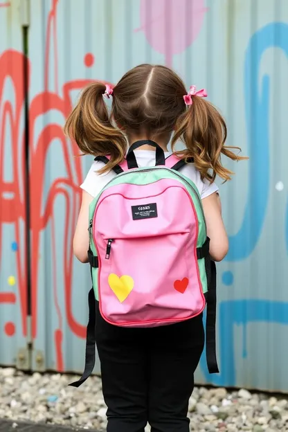 Mochila de parque infantil para exploración al aire libre de las chicas