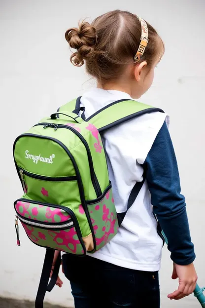 Mochila de playground para las chicas para un día lleno de diversión