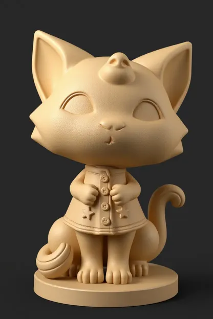 Modelo 3D de gato femenina en STL gratuito para imprimir