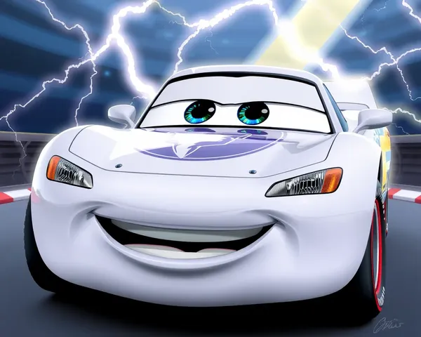 Modelo de coche PNG de Lightning McQueen revelado