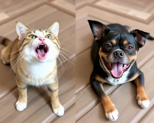 Momentos de fotos de gatos y perros divertidos y graciosos