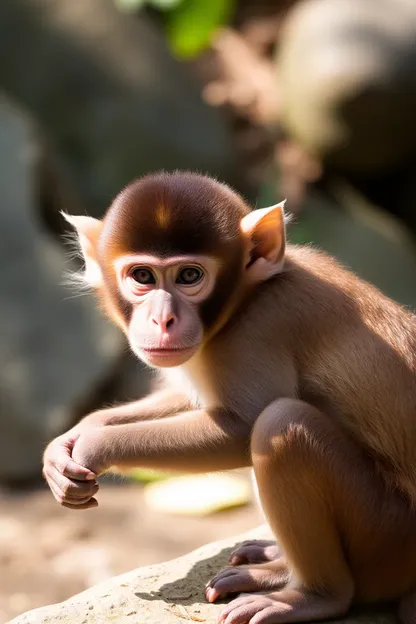 Monita: especie de primate único encontrada en la jungla