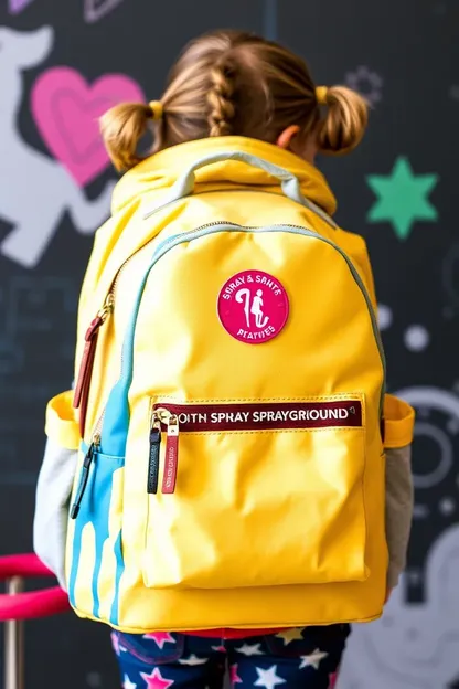 Moqueta de esparcimiento para mochilas de las chicas activas en todas partes