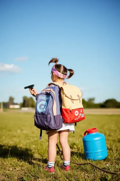 Moqueta de spray para mochilas de aventuras juveniles