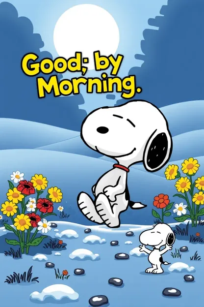 Mostrando imágenes de Snoopy por la mañana