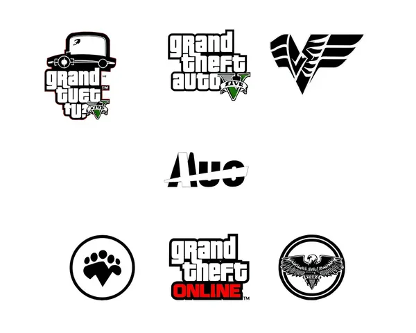 Muestra de arte de logotipo de equipo en línea de GTA en formato PNG