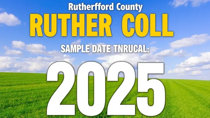 Muestra de balota del condado de Rutherford TN 2025 Guía de Votación