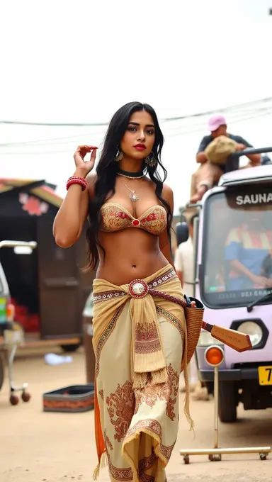 Mujer india desnuda con pechos grandes expuesta en línea