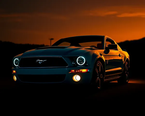 Mustang Underglow PNG: Imagen de Mustang Underglow PNG gratuita