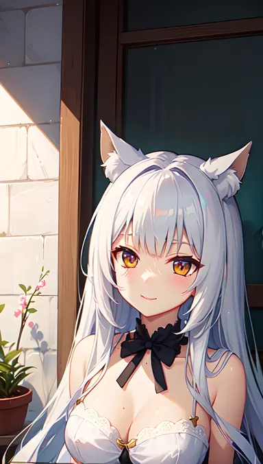 Nekopara hentai: Arte de juego de novela visual kawaii