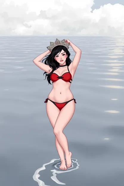 Niña Negra en Bikini PNG Imagen Gratuito