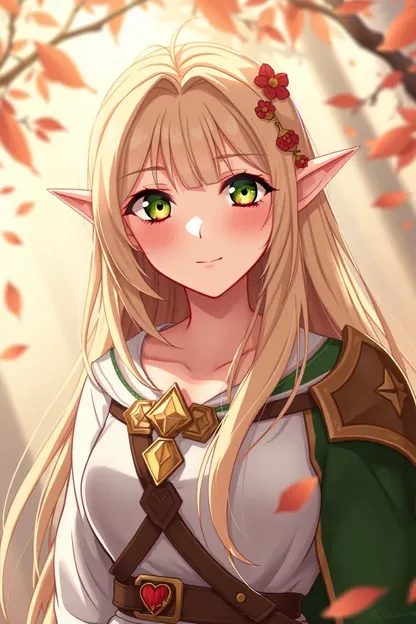 Niña anime rubia Pfp Elf Perfil de imagen encontrado de nuevo