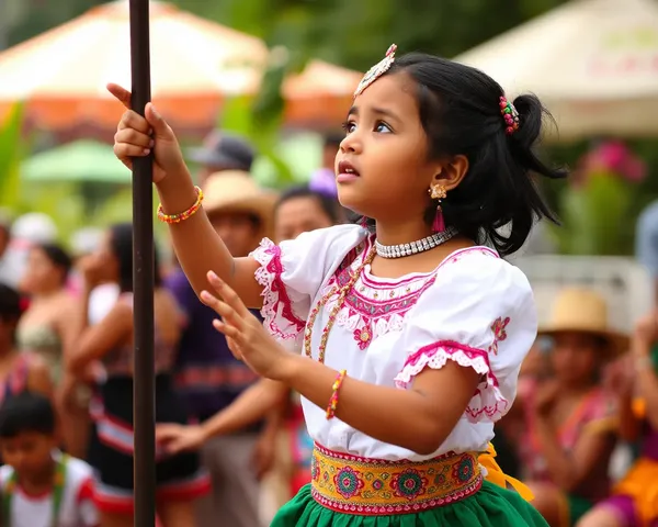 Niña bailando, archivo PNG recuperado