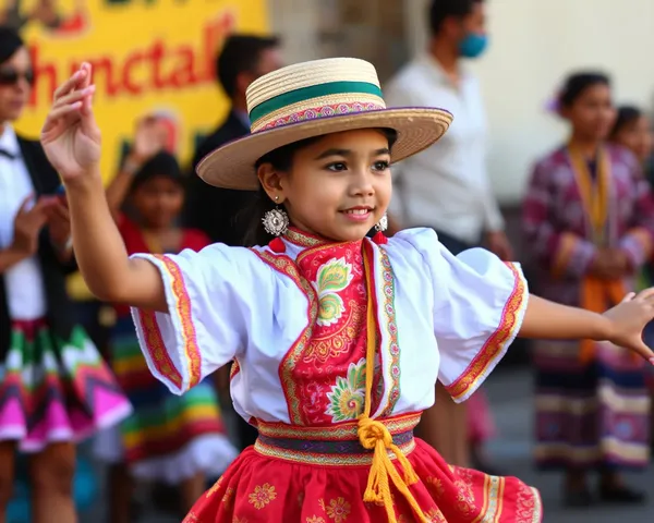 Niña bailando archivo de imagen PNG encontrado