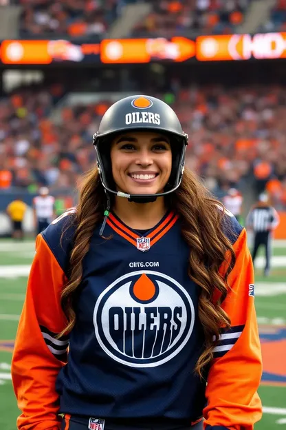 Niña de Oilers desnuda: Niña de Oilers expuesta