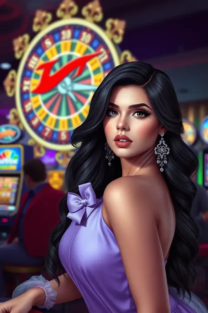 Niña hermosa de casino PNG de alta resolución