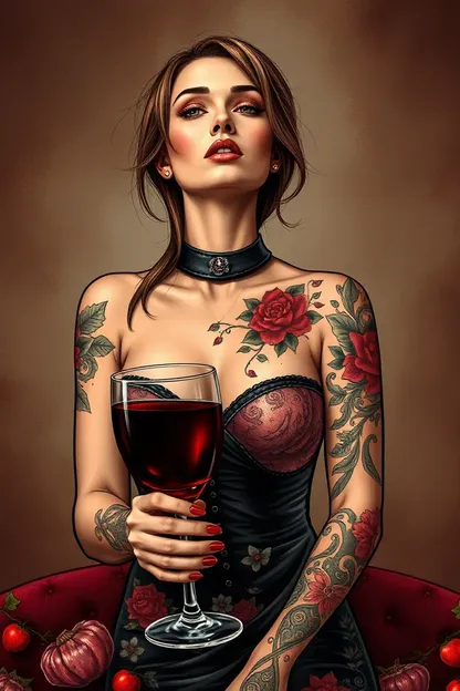 Noche de vino y música para la chica tatuada