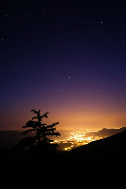 Noche hermosa de serenidad