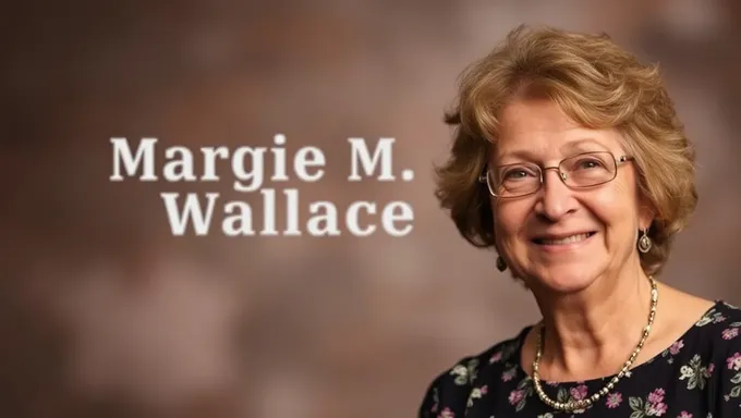 Noticia de obituario de Margie M Wallace en el periódico de 2025