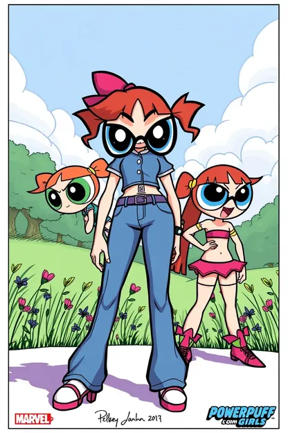 Nuevas poderosas niñas Powerpuff luchan contra los malos