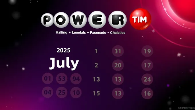 Números de Powerball del 1 de julio de 2025 para el jackpot