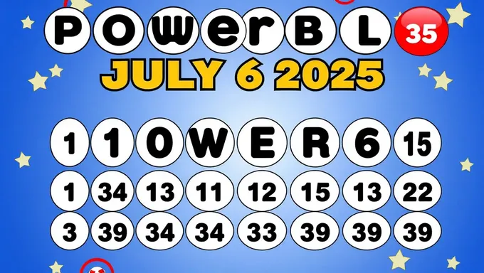 Números ganadores del Powerball del 6 de julio de 2025 anunciados