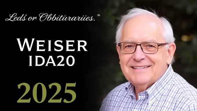 Obituarios Publicados en Weiser Idaho 2025