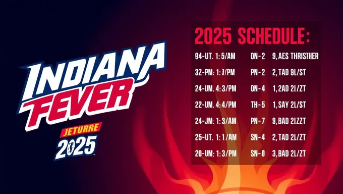 Obtenha el Horario de Indiana Fever 2025 en Impresión