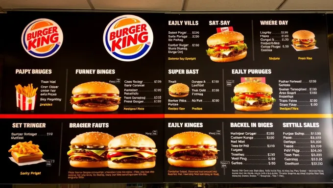 Ofertas limitadas del menú de Burger King 2025