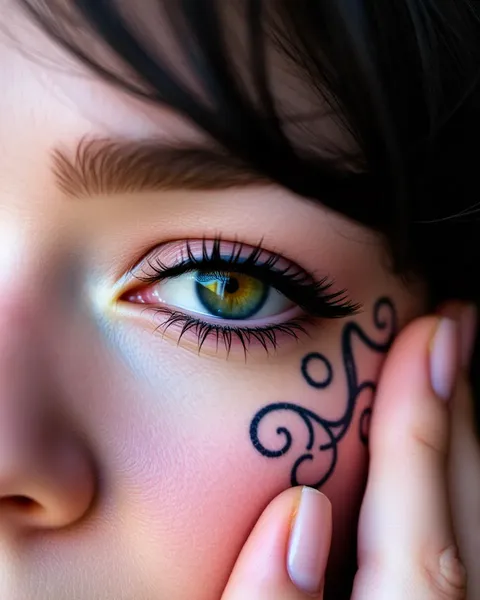 Ojos con párpados tatuados: una tendencia de moda única