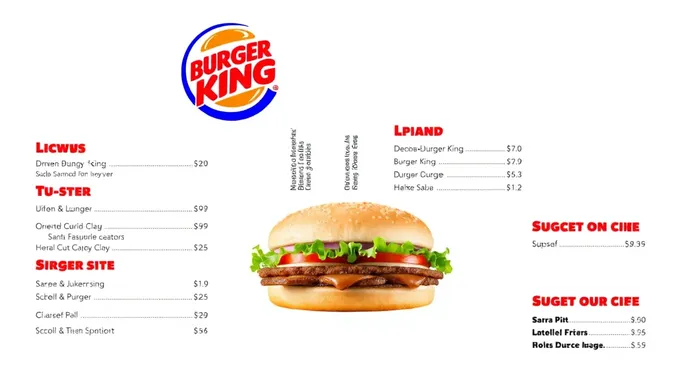 Opciones dietéticas del menú de Burger King 2025 aumentadas