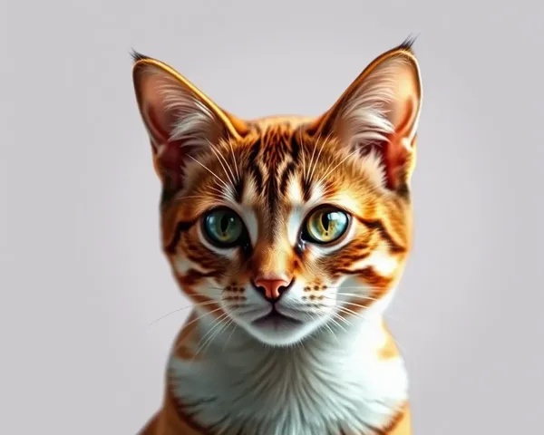 Orejas de Gato en Estilo de Ilustración de Caricatura en PNG