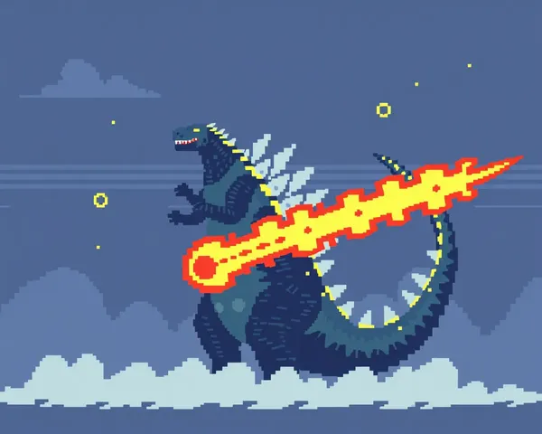 Paleta de colores PNG de 8 bits de Godzilla