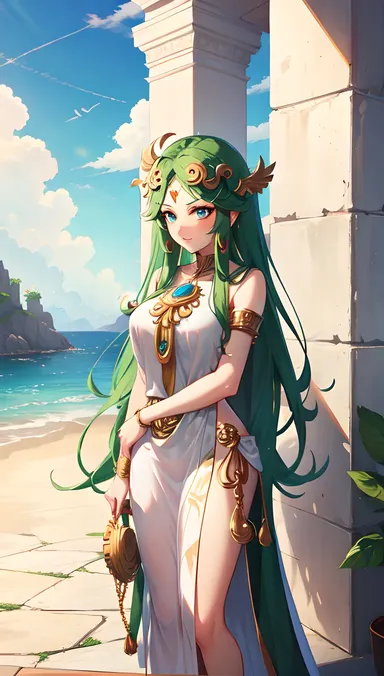 Palutena R34: Personaje fuerte y hermoso en Kid Icarus