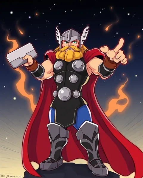 Panorama de la Imagen de Cartón de Thor