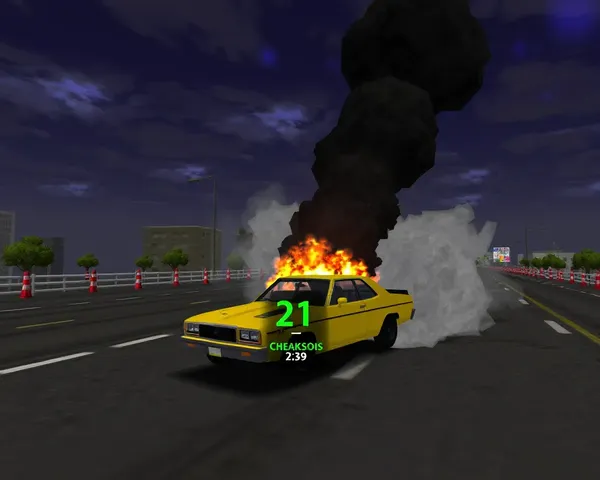 Pantalla de captura de juego de PS1 Destruction Derby en PNG