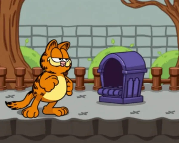 Pantallas de Captura de Juego de Garfield en PNG