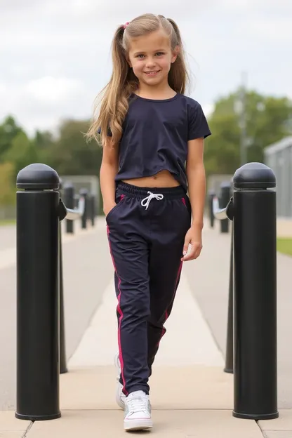 Pantalones de entrenamiento para niñas para un ejercicio cómodo